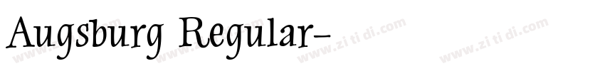Augsburg Regular字体转换